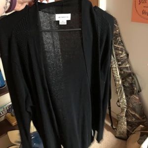 Black cardigan